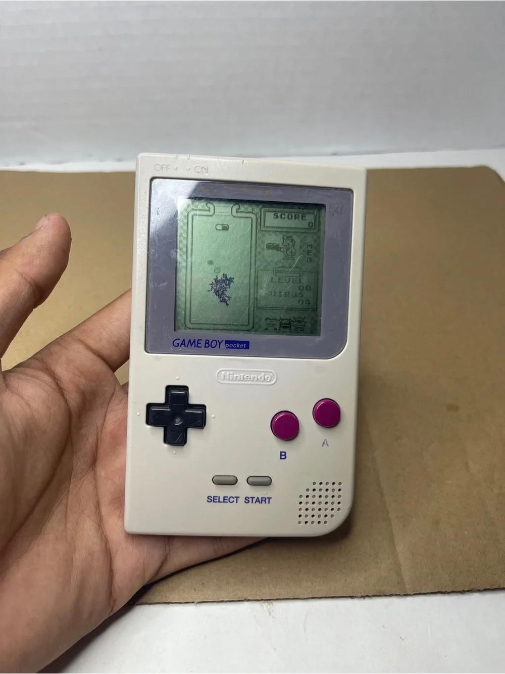 Nintendo Game Boy Pocket - White with Purple Buttons